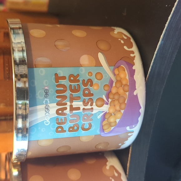 Goosecreek 3 Wick Candle Peanut Butter Crisps Cereal 14.5 oz Lot of 2 NEW OOS - Picture 2 of 10